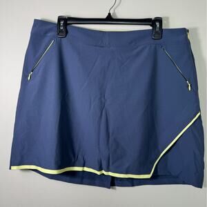 Slazenger Blue Green Golf Skort Skirt Size Large